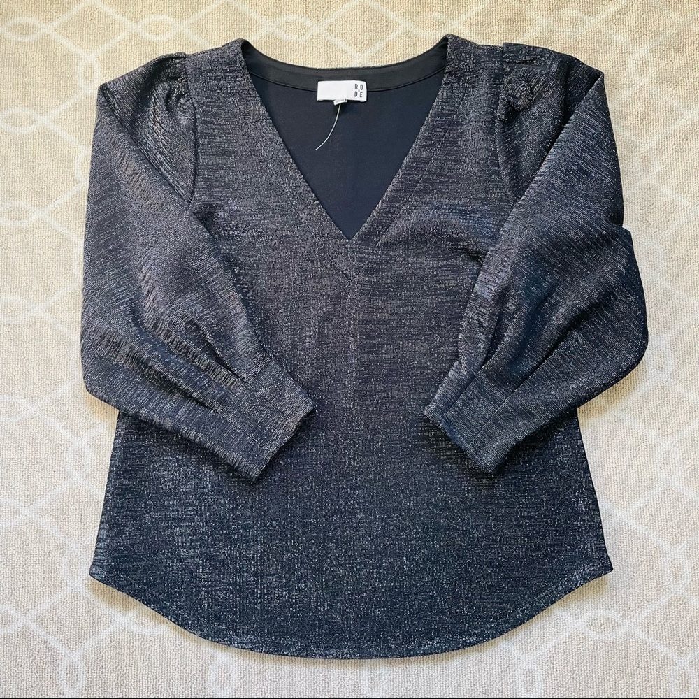 Catwalk to Sidewalk RODEO Metallic Blouse